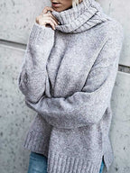Stunncal Solid Color Turtleneck Long Sleeve Sweater(6 colors)